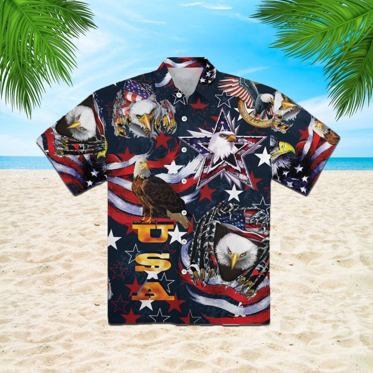 4th Of July USA Flag Independence Day Hawaiian Shirt