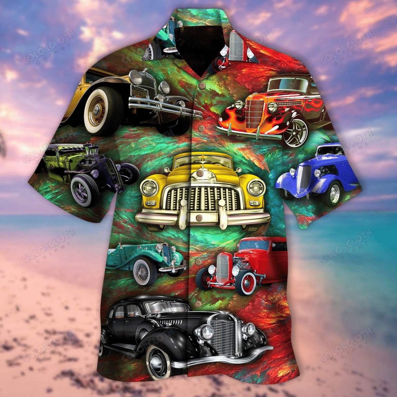 Ride A Hot Rod Hawaiian Shirt