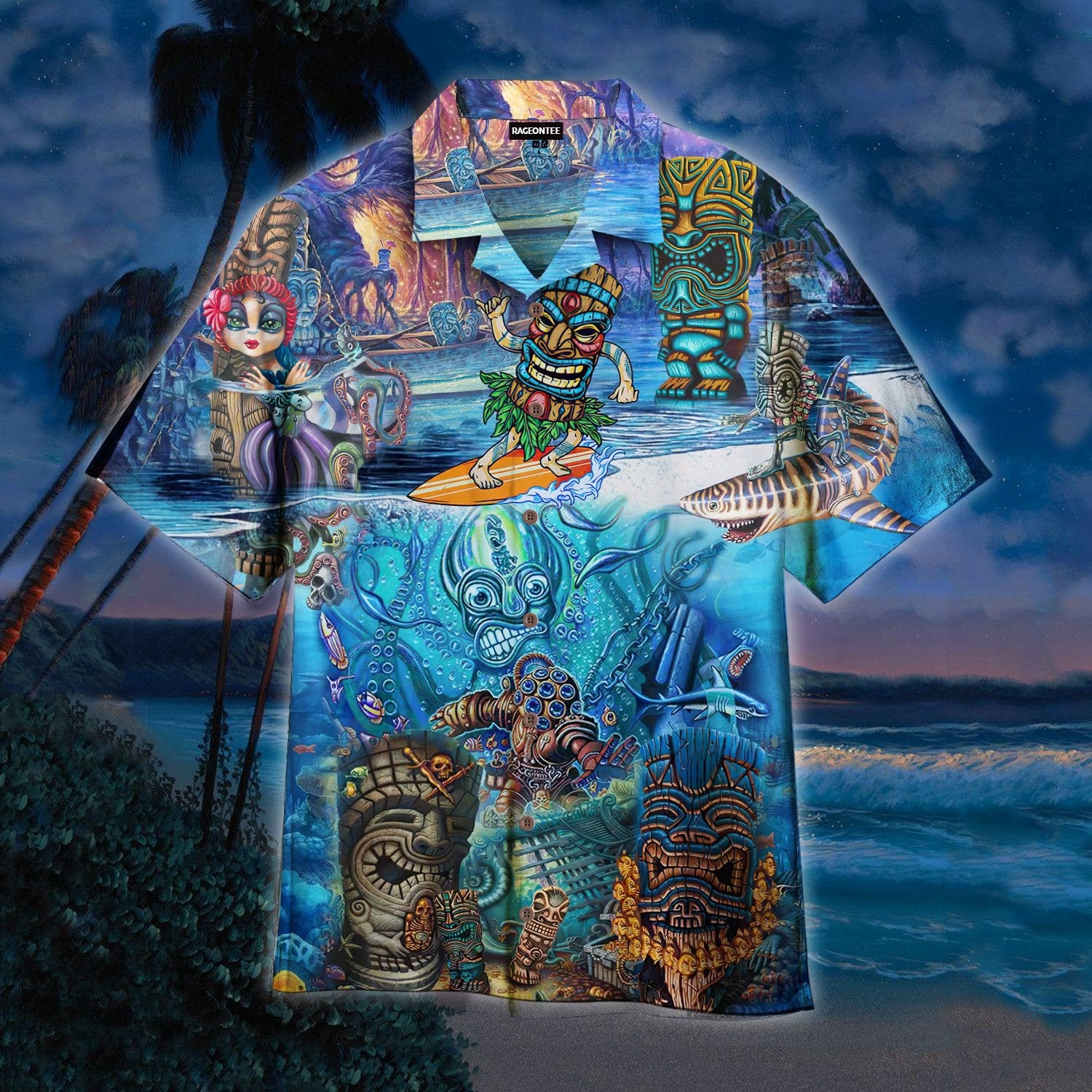 Tiki Island Hawaiian Shirt