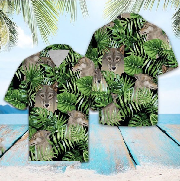 Tropical Wolf Hawaiian Shirt