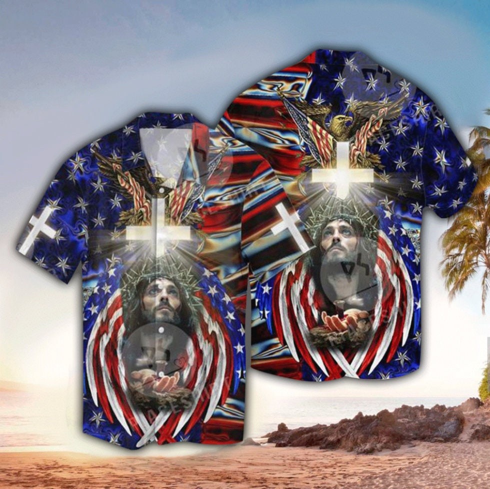 America Under God Jesus Hawaiian Shirt