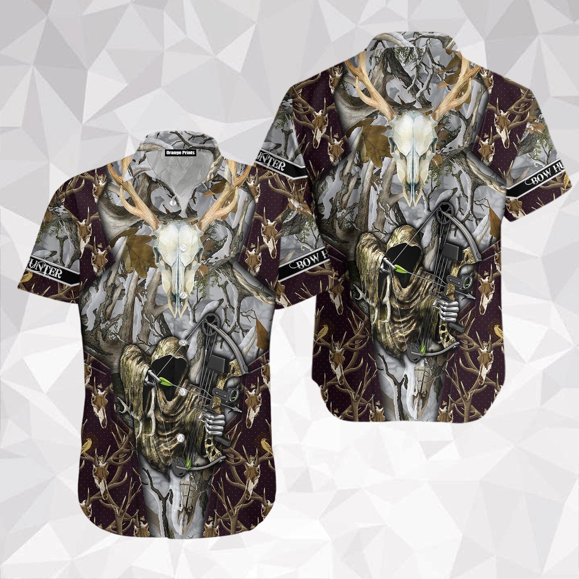 Grim Reaper Hunting Hawaiian Shirt