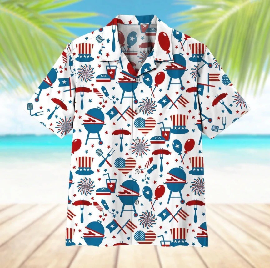 4th July Party Memorial Day Hawaiian Shirt_
