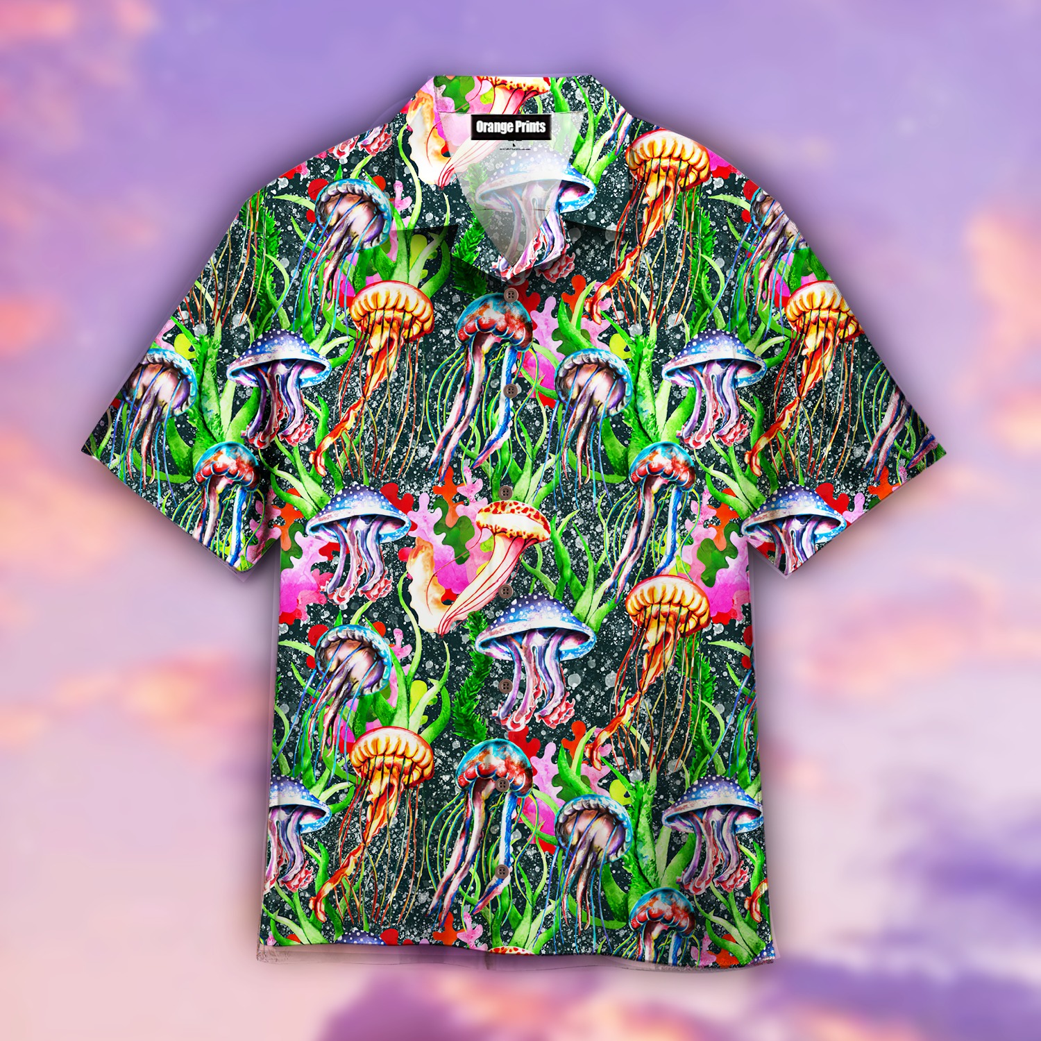 Rainbow Jellyfish Hawaiian Shirt