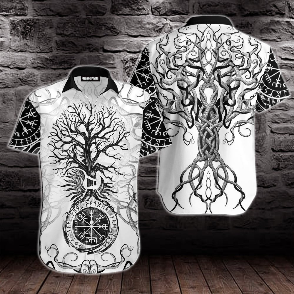 Vikings Tree Of Life Tattoo Hawaiian Shirt