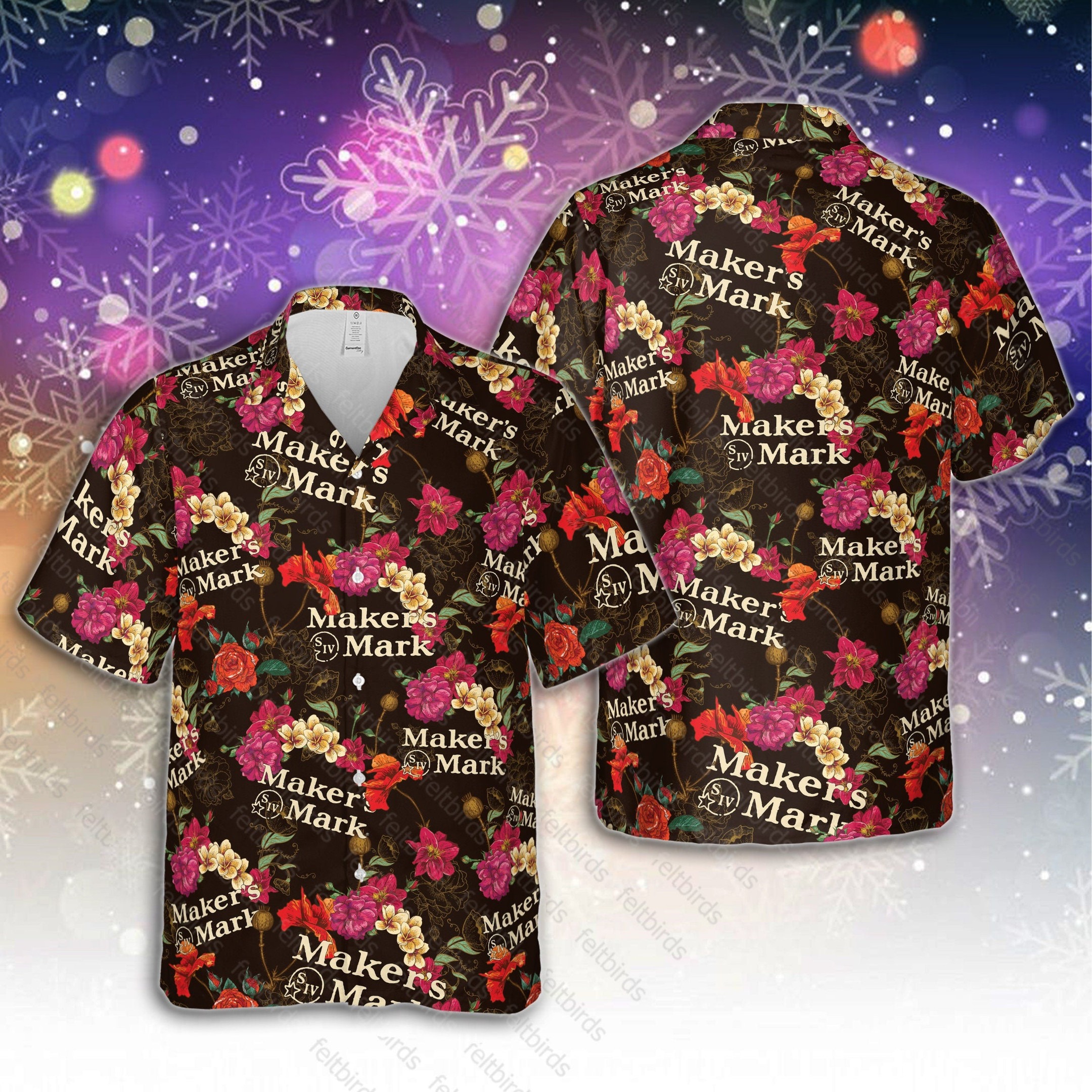 MakerÕs Mark Bourbon Whiskey Unisex Hawaiian Shirt