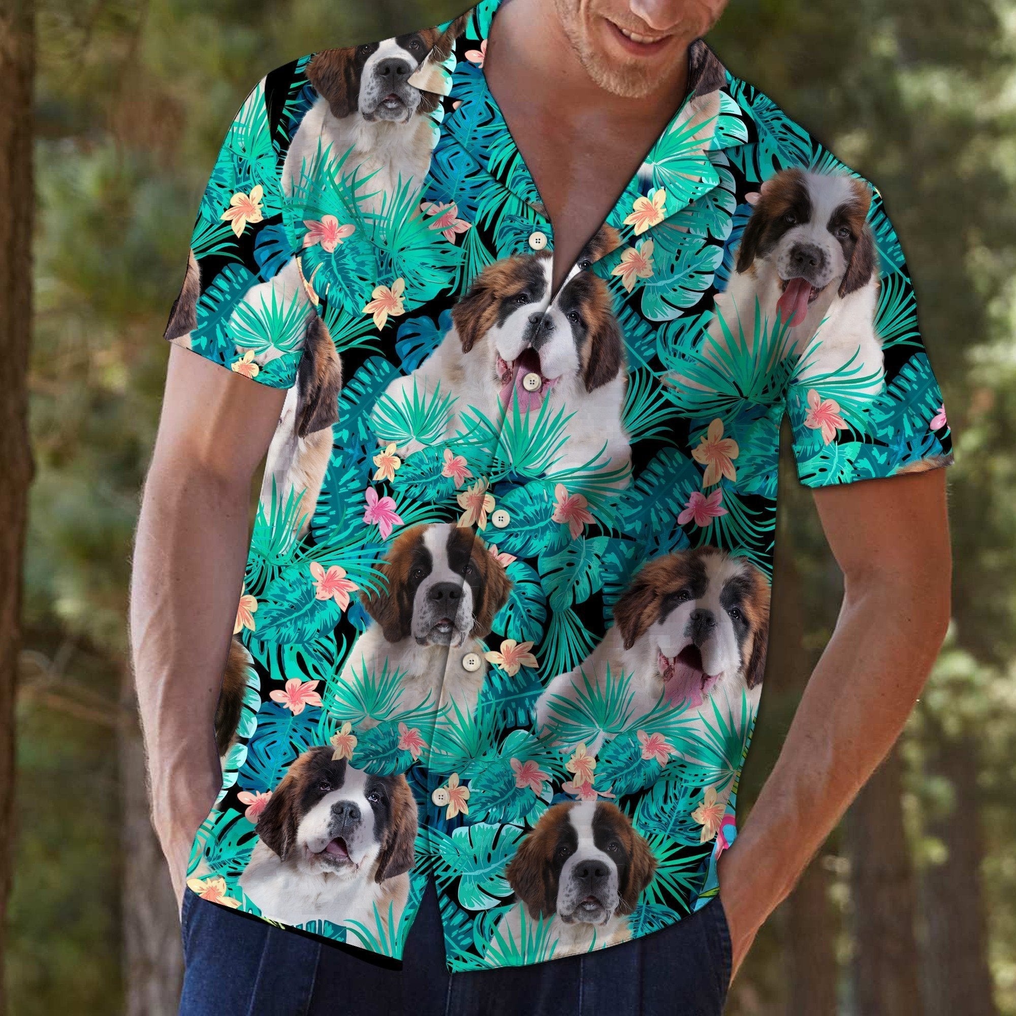 Saint Bernard Hawaiian Shirt