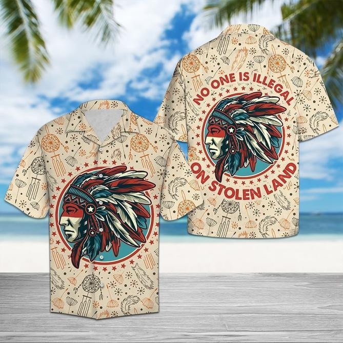 No One Is Illegal Hawaiian Shirt