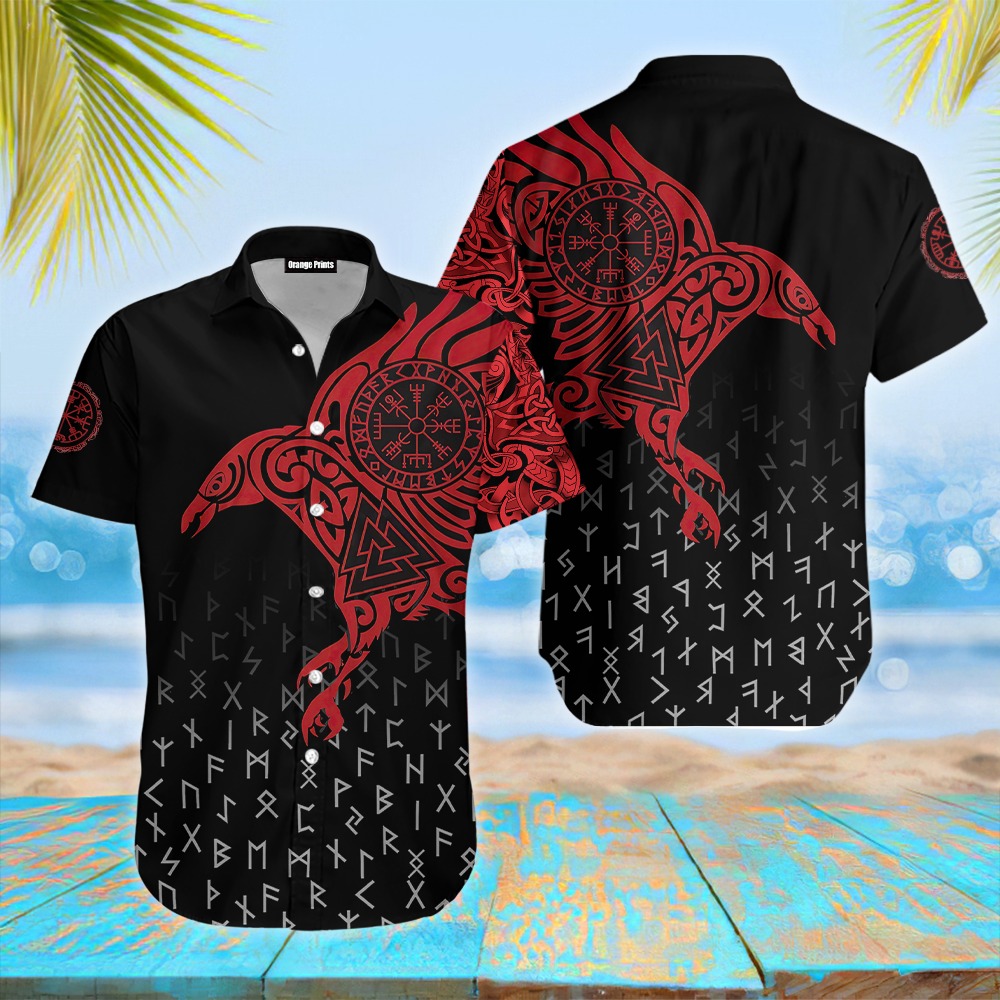 Vikings – The Raven of Odin Hawaiian Shirt