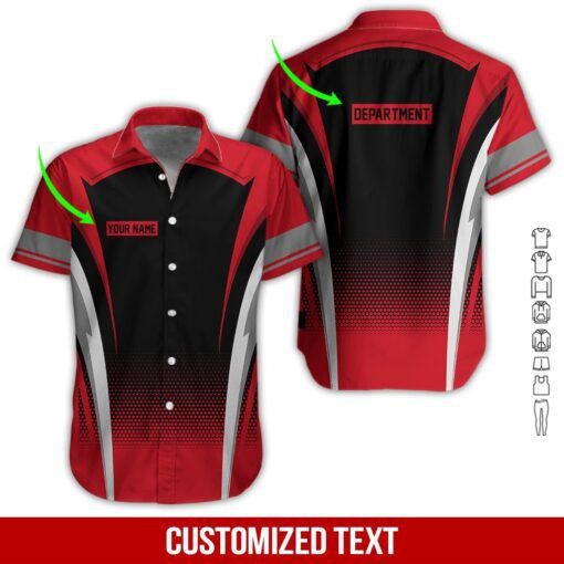 Workwear Heavy Equipment Custom Name Hawaiian Shirt