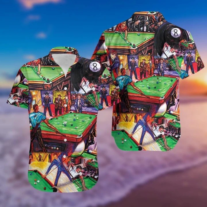 Rack Em Up Billiard Hawaiian Shirt